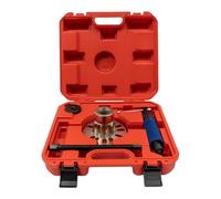 Levkitch 10T Idraulico Mozzo Ruota estrattore Strumento per mozzi Ruota a 4 o 5 Fori con Un Cerchio di 96 - 125 mm Albero di Trasmissione Idraulico Strumento (Rosso)