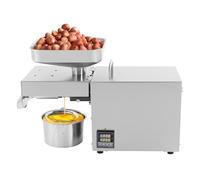 Levkitch Frantoio Olio Automatico Elettrico Press 610W Pressa a Freddo Automatica in Acciaio inox Macchina Freddo/Caldo Estrazione per lino arachidi semi di canapa sesamo
