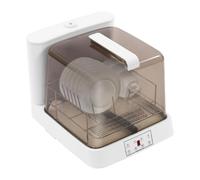 Levkitch Lavastoviglie da tavolo con coperchio trasparente, mini lavastoviglie con 3 programmi, controllo tattile, lavastoviglie da tavolo 2 in 1 con lavastoviglie, conservazione