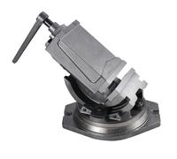Levkitch Morsa da Banco 125mm,Morsa di Precisione per Macchinari con Base Girevole Trapano a Colonna Radiale Tornio e Fresatrice Morsetto per Fresatura, Foratura e Finitura di Pezzi di Precisione