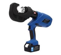 Levkitch Pinza a pressione a batteria 120 kN, pinza crimpatrice idraulica con 12 ganasce da 16/25/35/50/70/95/120/150/185/240/300/400 mm², Crimpatrice elettrica ricaricabile