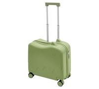 Levkitch Valigetta rigida per bambini da 18 pollici, per bambini da 37 l, per viaggiare, 45,5 x 23 x 43,5 cm, con blocco password e timone regolabile in altezza, Verde oliva, Valigetta per bambini