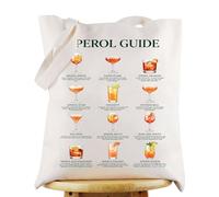 LEVLO Aperol Spritz Tote Bag Italian Spritz Merchandise Aperol Guide Borsa a tracolla Regalo per gli amanti dell'aperitivo veneziano (Aperol Spritz Tote)