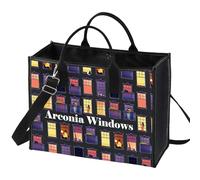 LEVLO Arconia - Borsa a tracolla ispirata a Windows Only Murders, idea regalo per i fan dei programmi televisivi Kono & Mabel & Oliver & Charles, Arconia Finestre Lt, Medium