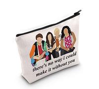 LEVLO Austin Moon, trousse per cosmetici con scritta in inglese "There's no way I could make it without you", pochette per trucchi con cerniera, non c'è modo, trousse per cosmetici, Non c'è modo