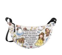 LEVLO Borsa a tracolla da principessa, regalo per i fan delle fiabe, borsa a tracolla per favole