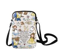 LEVLO Borsa a tracolla da principessa, regalo per i fan delle fiabe, borsa a tracolla per favole, Borsa Batb C