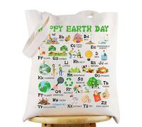LEVLO Borsa a tracolla per la festa della mamma e della terra, regalo per la consapevolezza della terra (borsa per la giornata della terra)