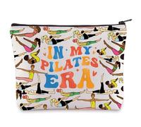 LEVLO Borsa per il trucco cosmetico Pilates Amante Regalo In My Pilates Era Trucco Zipper Pouch Bag Pilates Coach Merchandise, Borsa Pilates Era, Borsa tote
