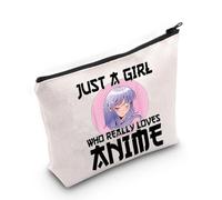 LEVLO Borsa per il trucco per gli amanti degli anime, idea regalo per gli amanti degli anime, borsa per il trucco per le donne, Ama Anime, Trousse per cosmetici