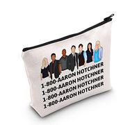 LEVLO Borsa per trucco per cosmetici e programmi televisivi criminali regalo per fan 1-800 -Aaron Hotchner Criminal Makeup Zipper Pouch per donne e ragazze, 1-800 -Aaron