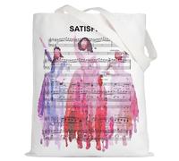 LEVLO Borsa tote Hamilton Schuyler Sisters Angelica & Eliza & Peggy per fan della musica regalo Schuyler Sisters Satisfied Borsa della spesa, Borsa Soddisfatti, Large