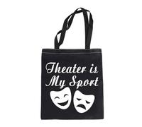 LEVLO Borse per la spesa teatrali ispirate alla recitazione Theater Is My Sport Borse per la spesa per performance attrice attori regista, Il teatro è il mio sport, 35cm ( 13.78 inch ) * 38 cm ( 14.96