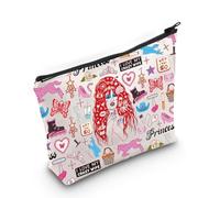 LEVLO Campy Singer Cosmetic Makeup Bag Rock Music Album Amante Regalo Cantante Tour Zipper Pouch Bag Cantante Concerto Merchandise Per I Fan, Borsa Crazy Wife, Trousse per trucchi