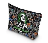 LEVLO Ghost & Lydia Deetz Borsa cosmetica Adam e Barbara Fan Regalo The Whole Being Dead Thing Juice Lydia Zipper Pouch Bag Charles & Delia Fans Merchandise, Being Dead B Bag, Trousse per trucchi