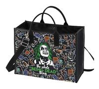 LEVLO Ghost & Lydia Deetz Borsa cosmetica Adam e Barbara Fan Regalo The Whole Being Dead Thing Juice Lydia Zipper Pouch Bag Charles & Delia Fans Merchandise, Essere morti LT, Trousse per trucchi