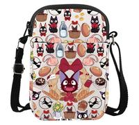 LEVLO Kiki's Cat Borsa a tracolla Magica Kiki Anime Regali Jiji Anime Cat Borsa a tracolla Kiki & Jiji Merchandise, Kiki's Cat Cbag, Borsa a tracolla