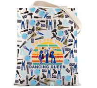 LEVLO Mamma Musical Comedy Make Up Bag Mamma Fans Gift You Are The Dancing Queen, astuccio con cerniera, Dancing Queen F T, Trousse per trucchi