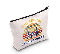 LEVLO Mamma Musical Comedy Make Up Bag Mamma Fans Gift You Are The Dancing Queen, astuccio con cerniera, Regina Danzante, Trousse per trucchi