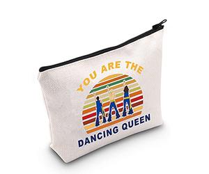 LEVLO Mamma Musical Comedy Make Up Bag Mamma Fans Gift You Are The Dancing Queen, astuccio con cerniera, Regina Danzante, Trousse per trucchi