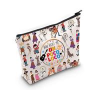 LEVLO Miguel - Trousse per cosmetici e trucchi, con cerniera e scritta "You Make Me Un Poco Loco", Poco Loco Full, Borsa per trucchi