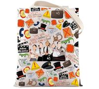 LEVLO Operation Mincemeat Borsa per il trucco musicale Ewen Montagu e Jean Leslie Fan Regalo Charles Cholmondeley Toiletry Bag Operation Mincemeat Broadway Merch, OBE TG, Borsa tote