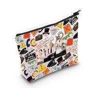 LEVLO Operation Mincemeat Borsa per il trucco musicale Ewen Montagu e Jean Leslie Fan Regalo Charles Cholmondeley Toiletry Bag Operation Mincemeat Broadway Merch, Borsa Dun, Borsa tote