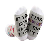 LEVLO Ospedale Obgyn Midwife Thank You Gift This Midwife is Off Duty Socks Studente Ostetrica Laurea Crew Socks per le donne, OMETRIA, S-M