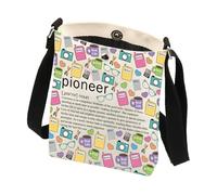LEVLO Pioneer Jw Gift Pioneer Borsa a tracolla per la scuola, regalo per testimoni di Geova Jw, borsa a tracolla per laurea, Pioneer Cb2, large