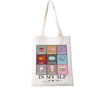 LEVLO SLP - Borsa tote con linguaggio del linguaggio patologo, regalo per logopedia, assistente SLP, borsa per la spesa, In My Slp Tote Bag 1, large