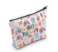 LEVLO Terapia respiratoria cosmetica Make Up Bag RT Apprezzamento Regalo Respiratorio Terapeuta Trucco Zipper Pouch Bag, RT Pieno, Trousse per trucchi