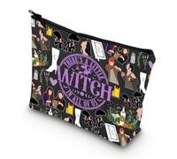 LEVLO Trousse per cosmetici con scritta in inglese "Sisters Apothecary Witches There's A Little Witch In All Of Us Rosmarino Lavanda Zipper Pouch Bag Magic TV Show Merch, Strega in tutto, Trousse per