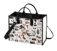 LEVLO Winchester Brothers Tote Bag Dean & Sam & John Fans Gift IDJITS Dean & Sam Borsa a tracolla per i fan dei programmi TV, Idjits Lt, Medium