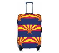 LEVNDIEJ Arizona State Flag Print Valigie Coperture Per Bagagli Elastico Copertura Dei Bagagli Perfetto Per Viaggi Di Lavoro Viaggi, bianco, Large