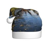 LEVNDIEJ Cappelli di Babbo Natale rurali fantasia, per adulti, cappello di Natale, cappello unisex per festa di Capodanno