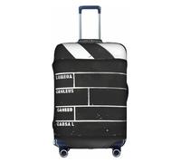 LEVNDIEJ Classic Movie Clapboard Nero Stampa Valigie Coperture Per Bagagli Elastico Copertura Dei Bagagli Perfetto Per Viaggi Di Lavoro Viaggi, bianco, X-Large