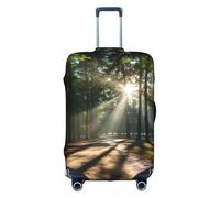 LEVNDIEJ Copertura elastica per valigie con stampa di luce del sole del mattino nel deserto, perfetta per viaggi di lavoro, bianco, Large
