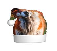 LEVNDIEJ Fox Santa Cappelli Adulto, Cappello di Natale, Vacanze per Unisexxmas Cappello per Capodanno Festa Festa