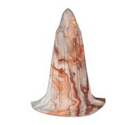 LEVNDIEJ Mantello con cappuccio in oro rosa con stampa marmorizzata per donne e uomini, mantello medievale per costume medievale per Halloween in maschera cosplay, nero, Small