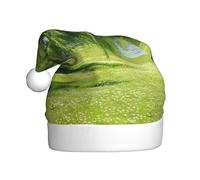 LEVNDIEJ Willow Tree Cappelli di Babbo Natale per adulti, cappello di Natale, cappello unisex per festa di Capodanno