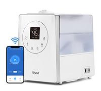 LEVOIT LV600S Umidificatore Ambiente Ultrasuoni 6L, Smart Controllo, Nebbia Calda e Fredda con Top-Fill Design, Timer, Umidità Personalizzata, Aromaterapia per Casa fino a 40-70m², Bianco