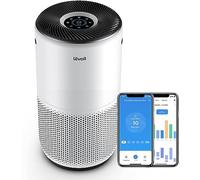 Levoit Purificatore d'Aria Intelligente con App e Alexa, Filtro HEPA + Carbone Attivo, CADR 433 m³/h fino a 90 m², Silenzioso, Display PM2.5, Modalità Auto, per Allergie Odori Allergi Polvere Polline