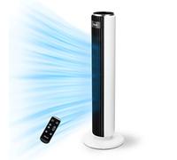 LEVOIT Ventilatore a Torre con Telecomando 92CM, Serie Classica| 92 cm, Ventola di Raffreddamento Silenziosa 28 dB, 3 Modalità, 5 Velocità, Oscillazione 90° Timer 12H, Display LED, 39W,Bianco Classico