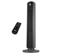 LEVOIT Ventilatore a Torre con Telecomando 92CM, Serie Classica| 92 cm, Ventola di Raffreddamento Silenziosa 23 dB, 3 Modalità, 5 Velocità, Oscillazione 90° Timer 12H, Display LED, Grigio Elegante