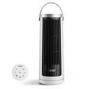 Levoit Windi Mini Plus Ventilatore a torre, 7,0 m/s, 5 velocità, timer da 1 a 12 ore, oscillazione di 90°, ricaricabile, portatile, ideale per l’uso sull Levoit