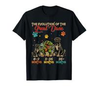 L'evoluzione del proprietario del cane Great Dane Funny T-Rex Lover Maglietta