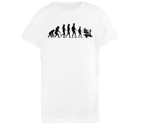 L'Evoluzione di Stephen Hawking Camiseta Infantil Básica Algodón Blanca Basic Cotton White Children's T-Shirt