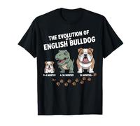 L'Evoluzione di Un Bulldog Inglese Divertente Maglietta