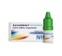 Levoreact Collirio Antistaminico per Occhi che Lacrimano e Congiuntivite Allergica