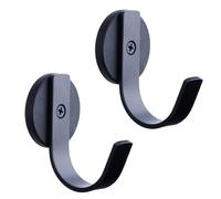 LEVOSHUA Gancio magnetico per porta d'ingresso, gancio per ghirlanda, supporto per ghirlanda per porta in metallo, confezione da 2